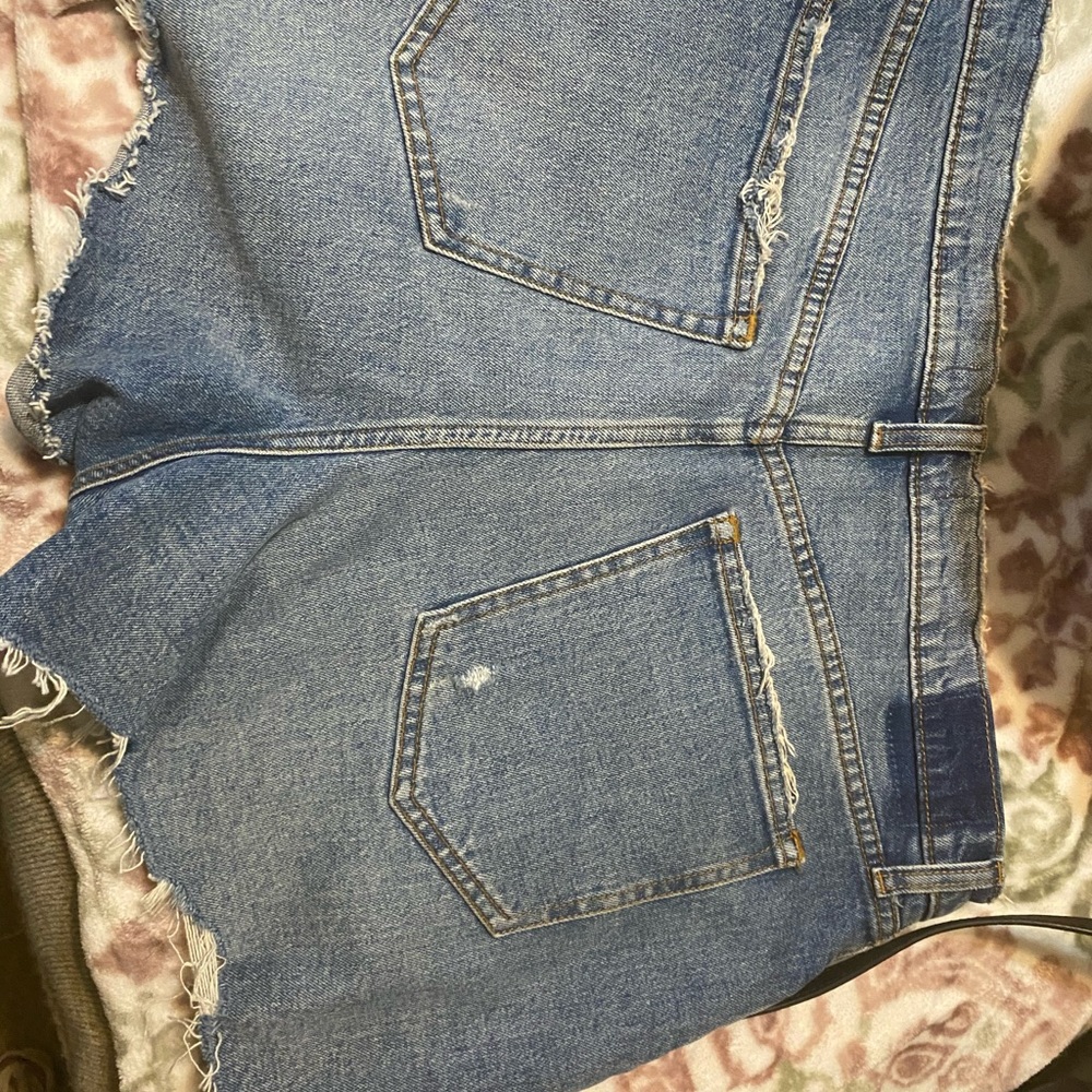 Abercrombie ultra high rise cutoff jean shorts